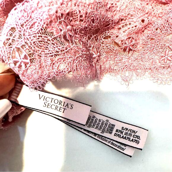 Victoria’s Secret Dream Angels Lace Bralette Pink Nude Size Small Sexy - Picture 3 of 5